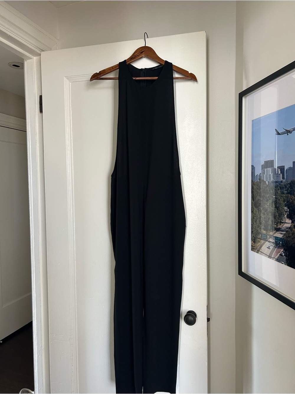 Zara Woman black racerback jumpsuit
